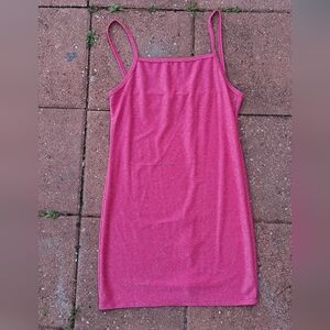 SHEIN Pink Sparkle Slip Dress